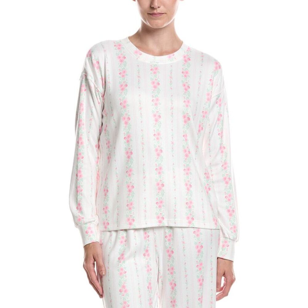 Pj Salvage Womens  Roses Are Pink Top, Ivory